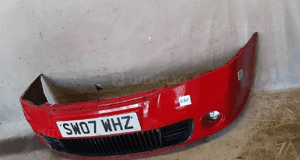 $ ZDERZAK PRZÓD PRZEDNI DO SKODA OCTAVIA II 2 VRS RS + HALOGENY CZERWONY 8180 3