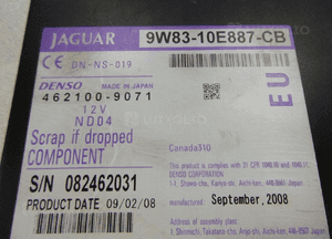 JAGUAR XF X250 CZYTNIK NAWIGACJI 9W83-10E887-CB 6
