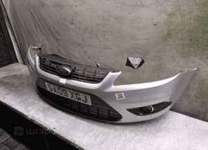 Zderzak przód przedni ford focus MK.2 2 ii 03 srebrny lift fl halogeny 3