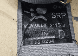 Renault Espace IV 4 pas bezpieczeństwa przód przedni prawy lewy napinacz 2