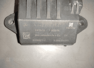 Mercedes W221 OM642 3.0D moduł przekaźnik świec żarowych A6429007801 oryg 9