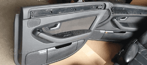 Fotele kanapa boczki komplet czarna skóra Audi A8 D3 12