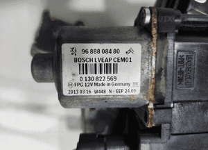 Podnośnik mechanizm szyby lewy tył peugeot 508 i sw 9686441380 2010-2014 4