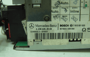 Comand radio navi mercedes SL350 SL500 sl R230 03 5