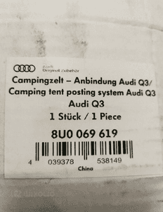 Lacznik z namiotem Audi Q3 8U0069619 1