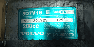 Volvo S40 V50 2.0 D sprężarka klimatyzacji SD7V16 2