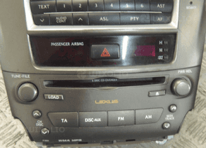 Panel sterowania klimatyzacją radio lexus is 220 3