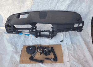 Bmw 5 F10 F11 Konsola Poduszki Pasy Dociągi Komplet czarna Headup 1