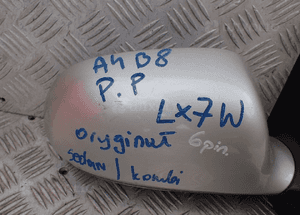 Lusterko prawy przod audi A4 B8 LX7W 6 pin radom 2