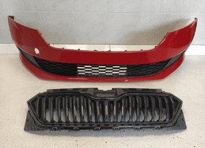 Skoda fabia iii 3 lift zderzak przód przedni grill atrapa chłodnicy 11