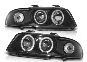 Lampy reflektory do audi A4 od 1994 do 1998. roku soczewki ringi led 2