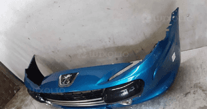 Zderzak przód przedni peugeot 307 lift fl kmf niebieski halogeny 5