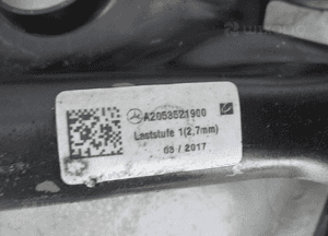 ZAWIESZENIE LEWY TYŁ WAHACZ MERCEDES C KLASA W205 4