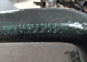 Przewód wąż rurka wody BMW E39 3.0D 7785018 7