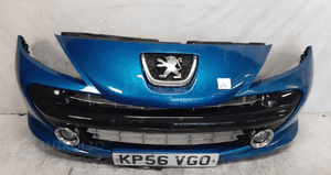 Zderzak przód przedni do peugeot 207 halogeny urban move kmf niebieski błękitny 5