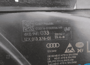 Lampa przednia przód lewa audi A6 C8 4K0 full led 2018- 20