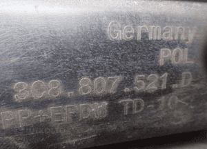Vw passat cc dokładka spojler zderzaka 3C8807521D radom 4