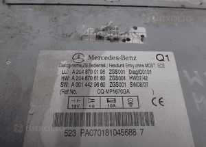 Radio odtwarzacz cd mercedes W204 A2048700196 radom 3
