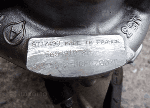 Citroen peugeot 2.0 hdi turbosprężarka 9654919580 4