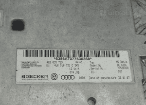 AUDI Q7 A6 MODUŁ STEROWNIK MMI 4E0035729A 4