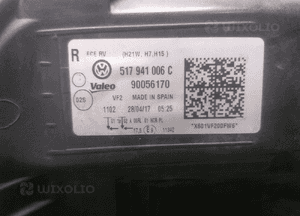 LAMPA PRZÓD PRAWA VW SPORTSVAN 517941006C 4