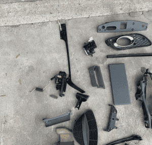 MERCEDES SL 230 cabrio boczek bagaznika tapicerka osłona plastik pasa podłoga klapa słupek 15