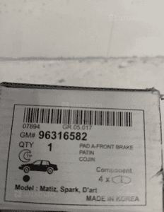 Daewoo lanos matiz klocki hamulcowe przód przednie nowy oryginał 2