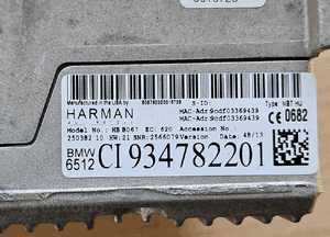 BMW X5 F15 czytnik DVD Navi Nawigacji radio 934782201 3