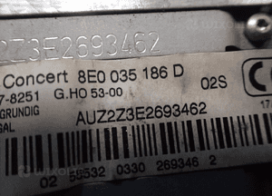 Radio radiootwarzacz cd audi A4 B7 8E0035186D radom 3