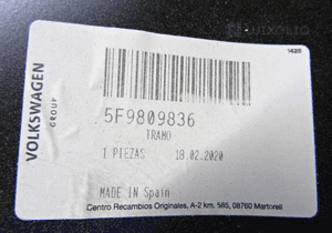 Seat leon iii 5F9 łupek prawy rama 5F9809836 9