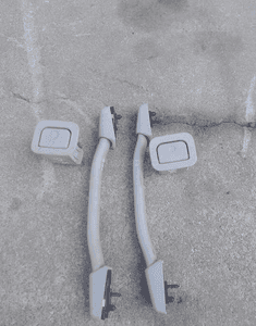 MERCEDES CL 215 skóra   konsola deska kokpit jasna szara 4