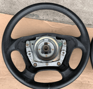 MERCEDES S 220 CL 215 kierownica szara beżowa czarna skórzana 3