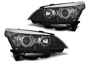 Reflektory Lampy BMW E60 E61 04-07 BIAŁE RINGI LED 1