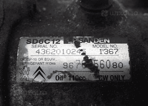 SPRĘŻARKA KLIMATYZACJI PEUGEOT 1,6 E-HDI 9678856080 3