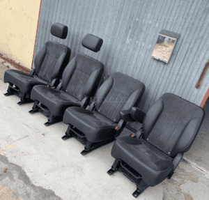 MERCEDES R 251  fotel fotele tylne skora +  alcantara czarna skóra idealne 1