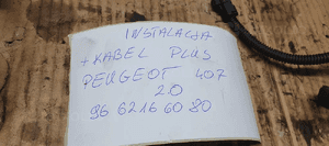 Wiązka instalacja akumulatora klema plusowa Peugeot 407 2.0 HDI 9662166080 10