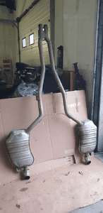 Tłumik końcowy wydech tłumiki Audi A8 D3 4.2 TDI 4E0253611AE 4E0253612M 1