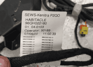 PEUGEOT 208 II PRZEWODY KABLE INSTALACJA WIĄZKA KABINY WNĘTRZA ORYGINAŁ 19