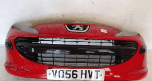 Zderzak przód przedni do peugeot 207 kod kolor kkn czerwony 1