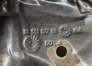 Peugeot 307 407 Citroen C4 C5  1.8  2.0 16V  osłona termiczna kolektora wydechowego katalizatora 6