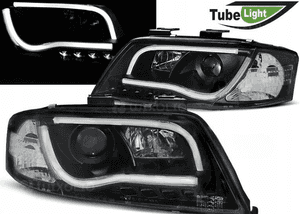 Lampy reflektory do audi A6 C5 od 2001 do 2004 roku led tube+ żarówki 1