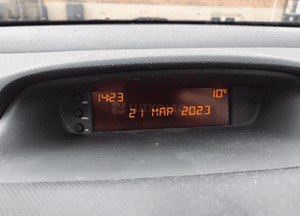 Peugeot 207 308 T7 zegarek  wyświetlacz 9664483980 96644840XT 7