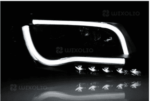 Lampy reflektory do audi A6 C5 od 2001 do 2004 roku led tube+ żarówki 4