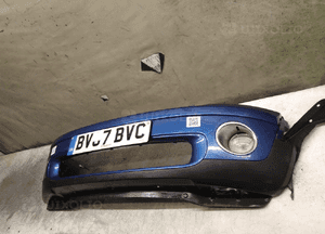 Zderzak przód przedni mini cooper niebieski błękitny halogeny 3
