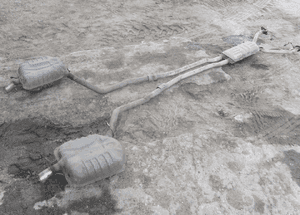 CADILLAC CTS 3,6  benzyna wydech tłumiki tłumik rura 1