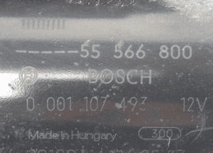 ROZRUSZNIK OPEL CORSA MERIVA 0001107493  55566800 3