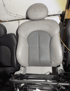 MERCEDES CLK 209 fotel przedni skórzany szary 1