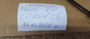 Wiązka instalacja drzwi prawy przód Citroen C5 III UK 9684766880 9