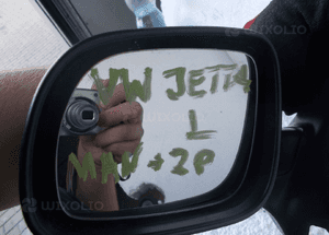 Vw jetta lusterko lewe czarne matowe manual 2 pin 5