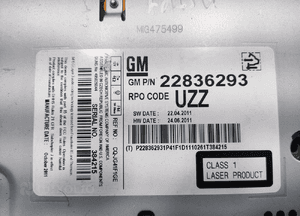 FABRYCZNE RADIO CD OPEL ASTRA IV J 22836293 2012-2015 LIFT 4